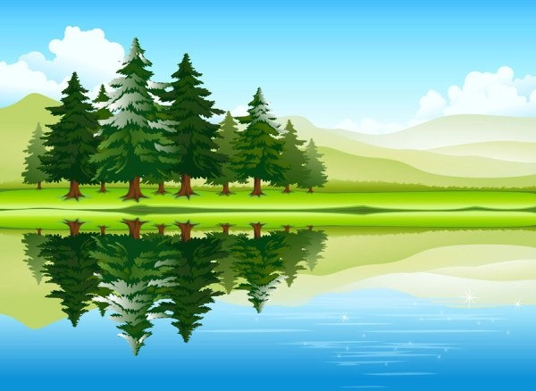وکتور رایگان در مورد عکس های طبیعت کارتونی رایگان