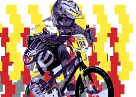 USA BMX Biker Vector - The Flea