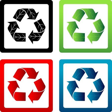 مجموعه ای از نمادهای وکتور بازیافت
