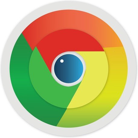 نماد Google Chrome ناز وکتور رایگان
