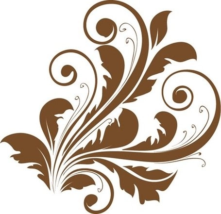 وکتور طرح گل تزئینی