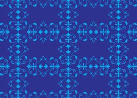 الگوی گل های آبی