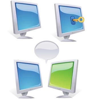 وکتور مانیتور LCD 6