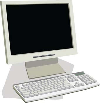 وکتور مانیتور LCD 4