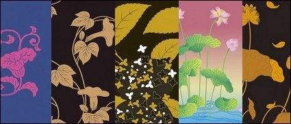 وکتور سریال سنتی تصویری 2-گیاهان گل