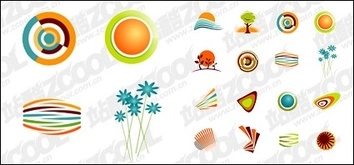 آیکون ساده مواد وکتور کارتونی