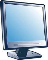 وکتور مانیتور ال سی دی