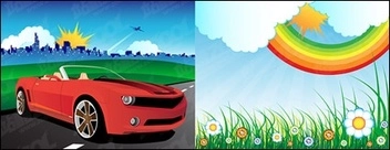 وکتور مناظر فضای باز