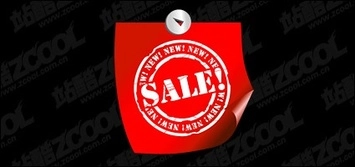 وکتور مواد فروش سربرگ قرمز