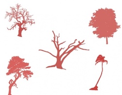 مجموعه درخت وکتور