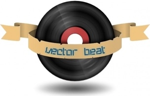 وکتور Beat Record clip art