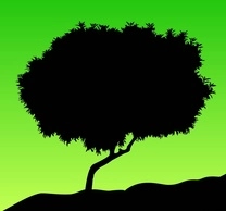 وکتور شبح درخت