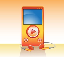 وکتور پخش کننده MP3 رایگان