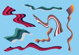 گرافیک وکتور روبان