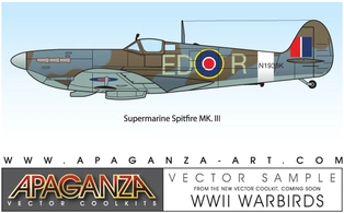 وکتور Supermarine Spitfire MkIII