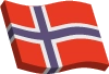 پرچم وکتور سه بعدی نروژ