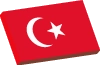 پرچم وکتور سه بعدی ترکیه