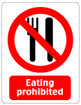 علامت وکتور خوردن ممنوع
