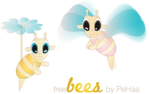زنبورهای رایگان شخصیت های وکتور