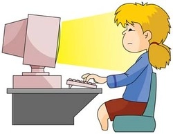 وکتور دختر در حال بازی تتریس