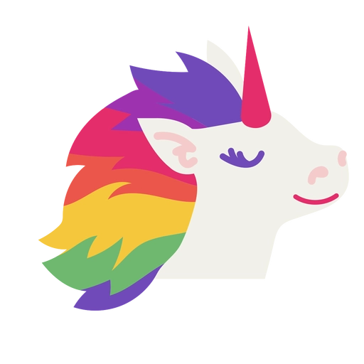Rainbow Pride Unicorn PNG