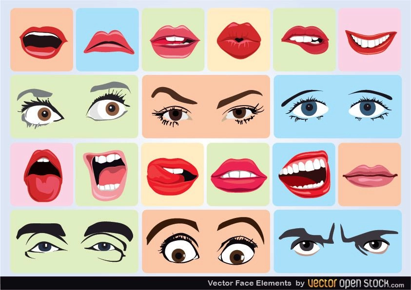 حالات اجزای صورت