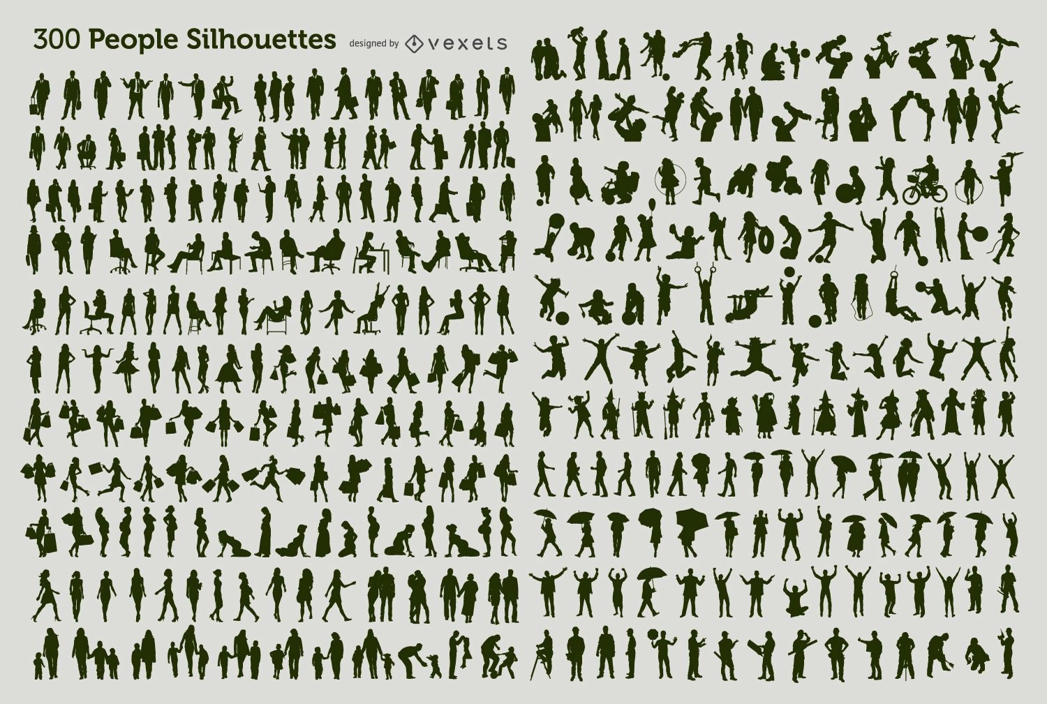 300 نفر سیلوئت